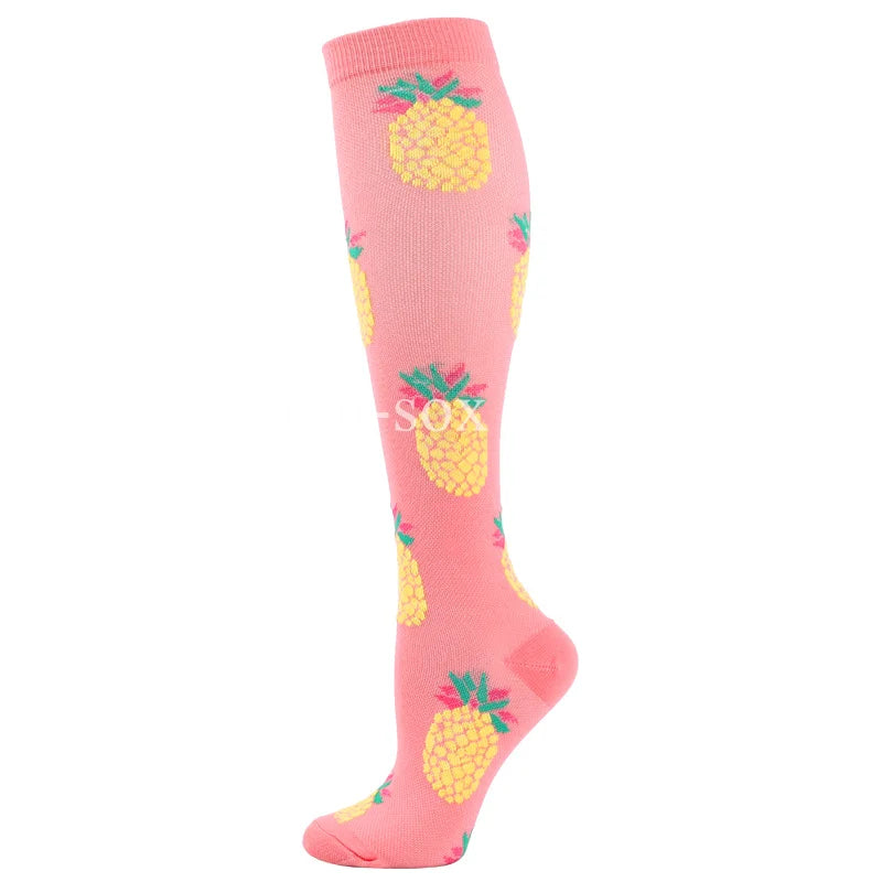 1Pair New Compression Stockings 20-30Mmhg Knee High Sports socks Fit Medical Varicose Veins Pregnant  Edema Diabetes Circulation
