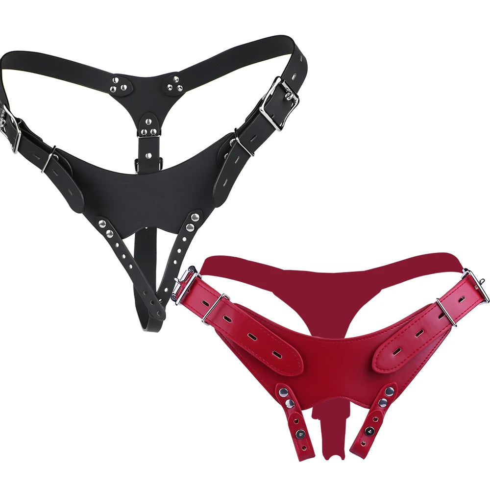 FRKO PU Leather Chastity Belt For Metal Penis Lock Cage Auxiliary Harness Belt Underwear Chastity Accessories BDSM Men Sex Toys