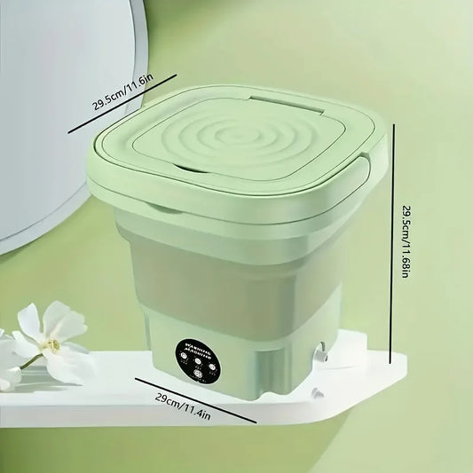 1 portable mini washing machine - 8-liter capacity, 3 deep cleaning modes, suitable for underwear, apartments, camping