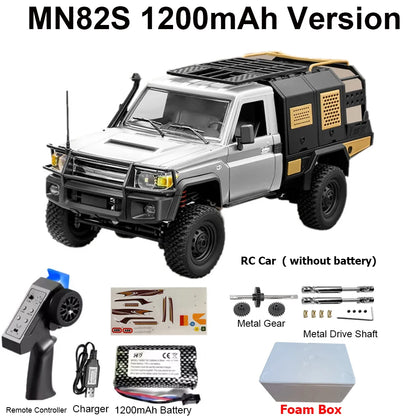 MN82S MN82 MN82PRO RC Car 1/12 4WD 2.4G Remote Control Car Climbing Off-road RC Crawler LED Light Truck RC Toys As Kids Gift