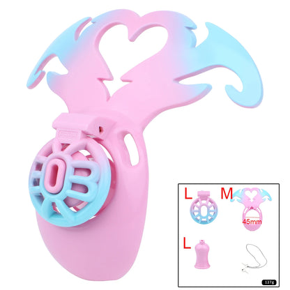 LICKER ABS Ventilate Chastity Cages Penis Bondage Cock Lock With Loyalty Belt BDSM Sex Toys For Men Gay Sissy Erotic Accessories