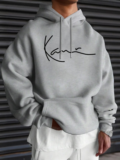 fashion Print Autumn winter models Men's windproof Warm Cotton Oversized Hoodie Outdoor Commuter Women's High Elastic Top