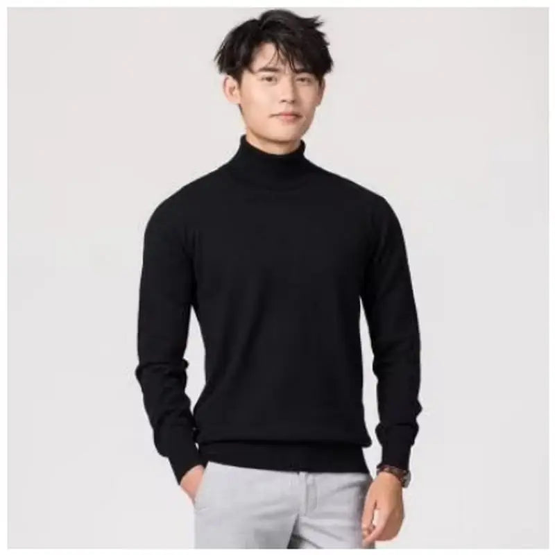 Cashmere turtleneck men sweater clothes for 2024 autumn winter jersey hombre pull homme hiver pullover men high neck sweaters