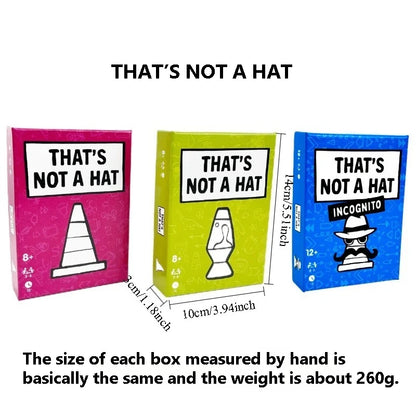 That’s Not A Hat Party Game Set Memory Tabletop Game 3-8 Players Cards for Family Gatherings Interactive Fun Gift