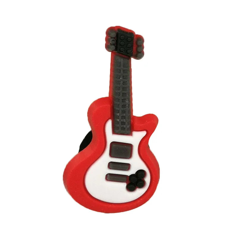 1/25PCS Bar Series Shoe Charms Fashion Women Singer Beer Cigarette Musical Instrument Shoe Accessories Pins for Clog Decorations