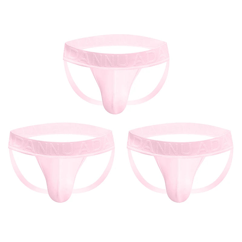 1/2/3PCS Mens Modal Sexy Breathable Quick Dry Sports Hip Lifting Jockstrap T-Back Thongs Bikini Underpants Sissy Panties for Men