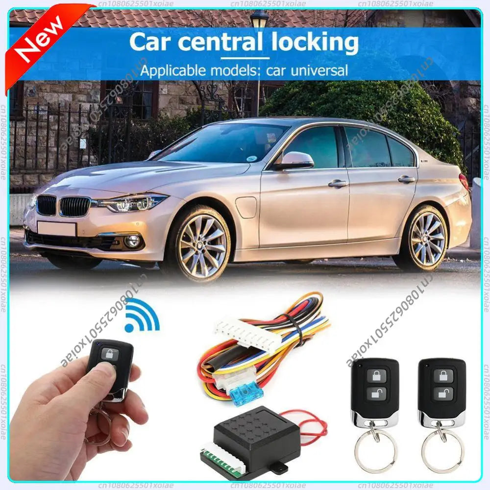 12V Universal Car Remote Control Door Lock Kit Vehicle Keyless Entry Alarm System Anti-Theft Portable Remote Control Kit401/T242