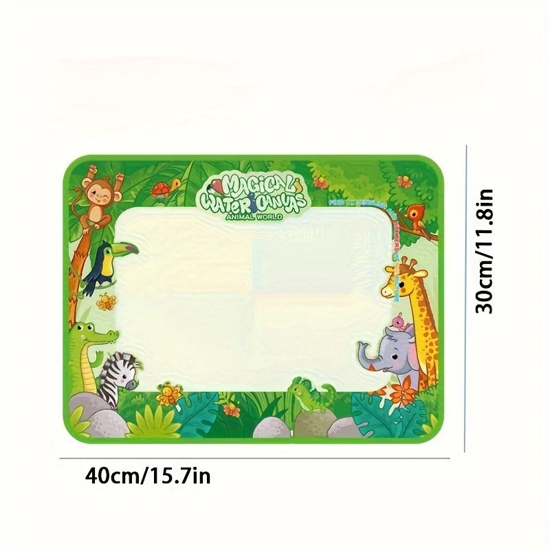 Magic Water Canvas with Pens Reusable Magic Water Drawing Mat for Children Educational Toys for Kids Christmas Gift