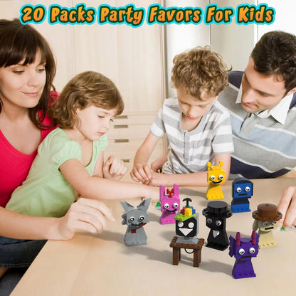 20 in 1 Sprunki Toys Building Set Compatible with 926 Pcs Sprunki Action Figures Roles Building Brick for Fans Kids Adults