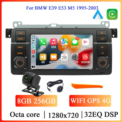BQCC 7 Inch Android 13 Quad/Octa Core Carplay car Radio WIFI GPS 4G car stereo Navigation player MirrorlinkFor Bmw E46 1998-2006