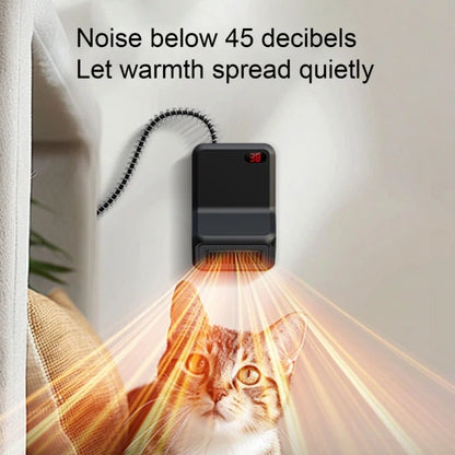 Wall Mounted Electric Pet Heater Dog House Warmer Anti Chew Cord Low Noise Energy Efficient 120V US Plug