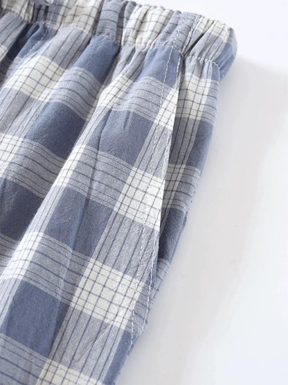 Pajama Pants Men's Spring and Autum Trousers Casual Trousers Autum and Winter Thin Home Trousers Long Loose Home Trousers