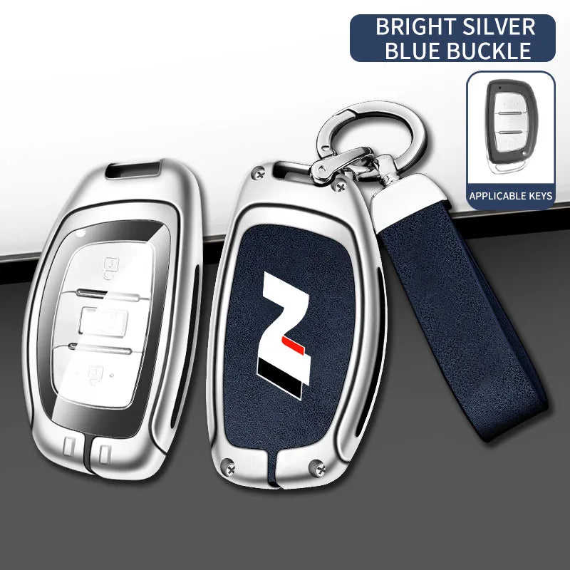 Modern High-End Hyundai Key Cover Suitable for N LINE N IX35 IX25 Tucson Sonata Car Key Case Luxury Design Vehicle Accessories