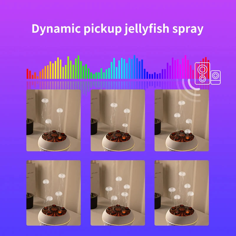 Jellyfish Aroma Humidifier Aromatherapy Diffuser Creative Ultrasonic Essential Oil Diffuser Remote Control Mist Humidifier