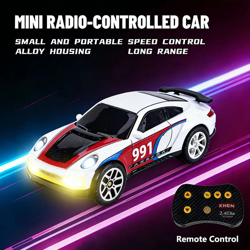 2026 Upgraded RC Car 1:64 Mini Alloy RC Drift Car Easy to Carry, 60mins Life.  Exquisite Gift Box An Ideal Toy Gift for Children