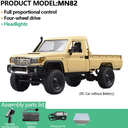 MN82S MN82 MN82PRO RC Car 1/12 4WD 2.4G Remote Control Car Climbing Off-road RC Crawler LED Light Truck RC Toys As Kids Gift