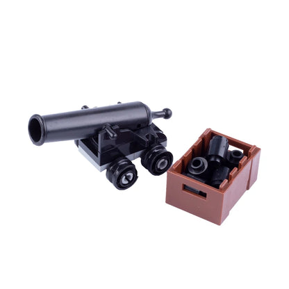 MOC Medieval Military Carriage Carriage Chariot Knight Transport Carriage Weapons Figures Vegetable Wood Bricks Children's Toys