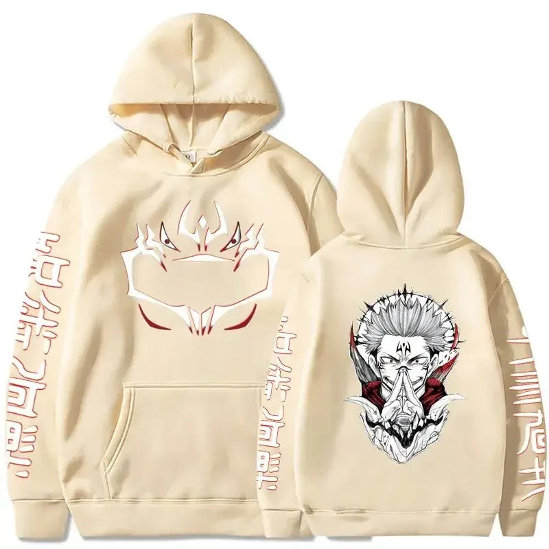 2026 Jujutsu Kaisen Anime Ryomen Sukuna Printed Hoodie Sweatshirt Men's and Women's Hoodie Men's Tops Sports Hoodie Y2K Hoodie
