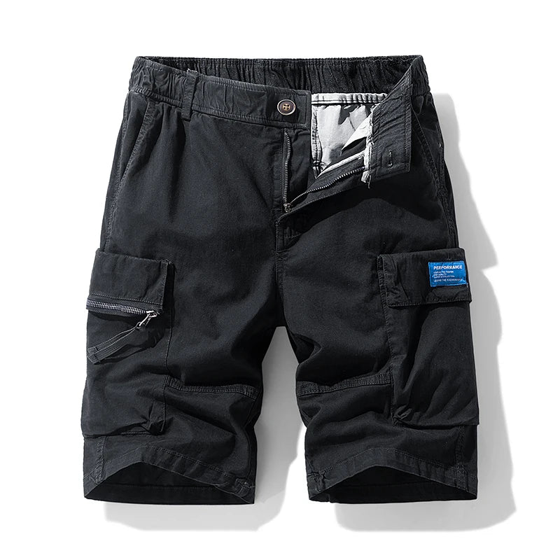 New Summer Men Cargo Cotton Shorts Mens Beach Multi Pocket Shorts Man Spring Fashion Casual Joggers Shorts Male Dropshipping