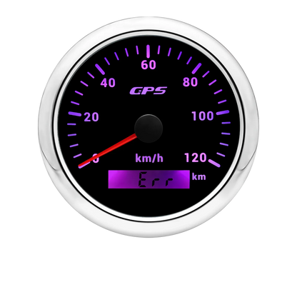 Universal 85MM GPS Speedometer Gauge 7 Color LED Backlight For Motorcycle Marine Boat Truck 60 Kmh 200 Kmh Speed Gauge Meter
