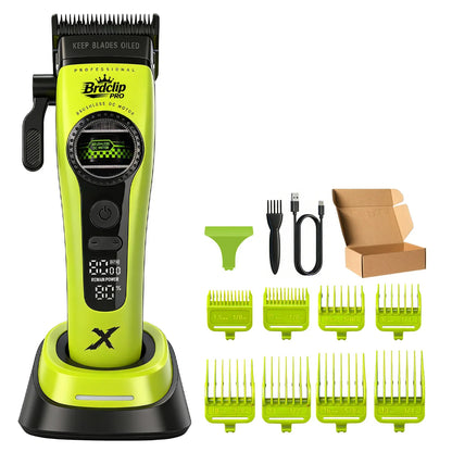2026 3 Colors BRDCLIP 898C Professional 8000RPM Hair Clipper Outer-Rotor Brushless Motor 5-speed Adjustment DLC Detachable Blade