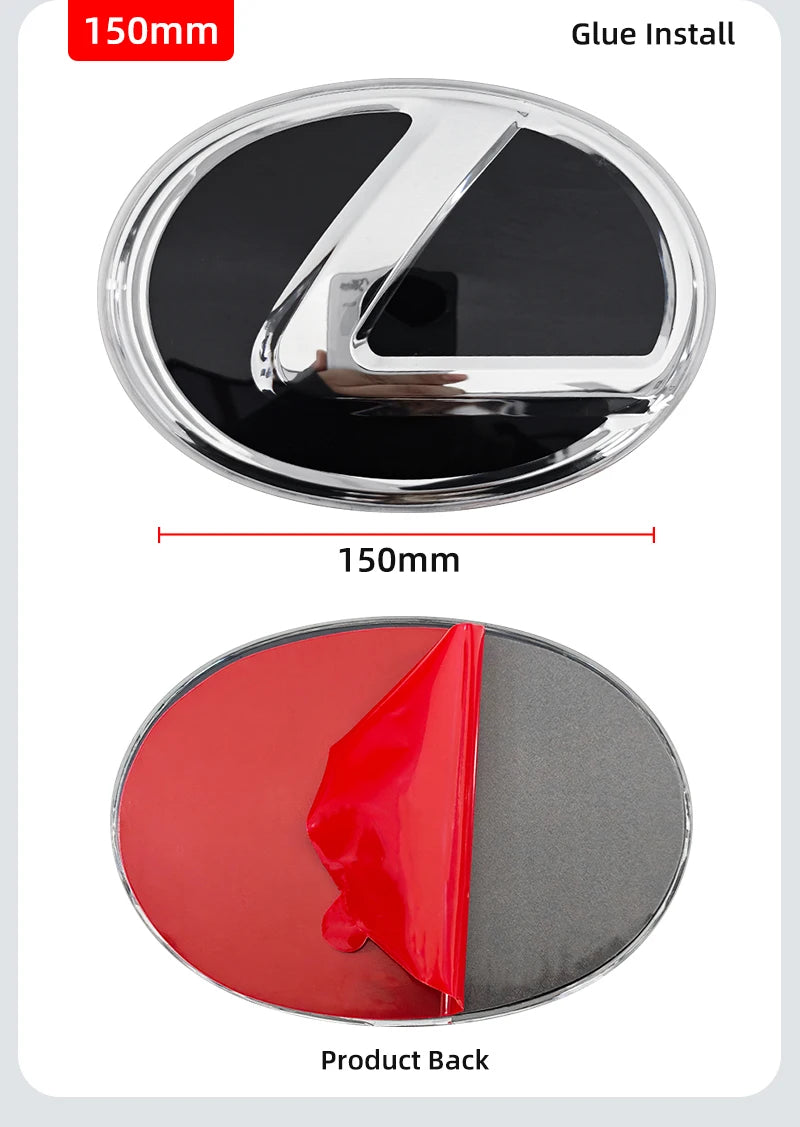 Car Logo Front Grill Emblem Badge Hood Trunk Rear Logo Badge Emblem For Lexus F SPORT ES UX 300e GX LBX NX RX 350h 450h GS CT