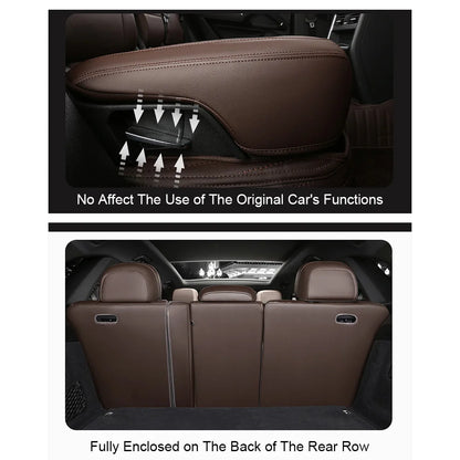 For Volvo XC60 I 2013 2014 2015 2016 2017 Vegan Nappa Leather Custom Car Seat Covers Full Set Interior Protector Accessories