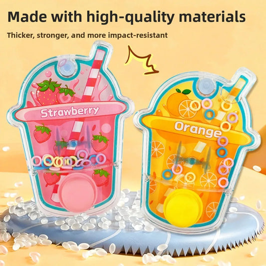 High Quality 3 Colors Childhood Memories Plastic 8.5*2*11.6cm Children's Educational Toss Water Ring Toss