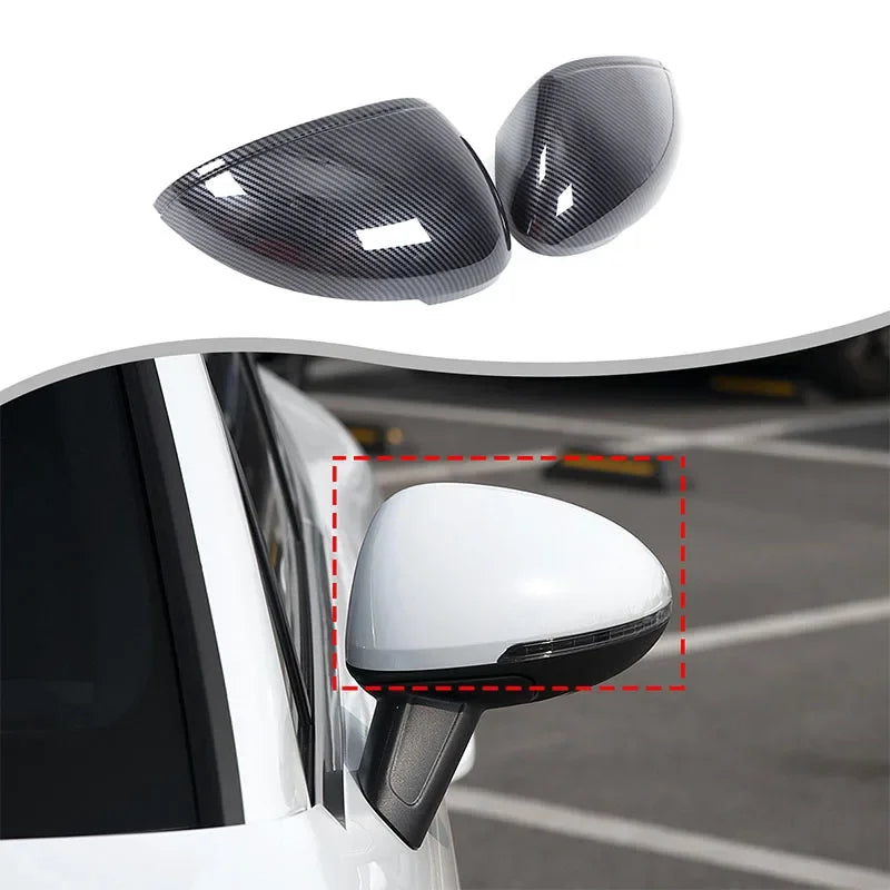 For Porsche Macan 2011-2021 ABS carbon fiber car exterior rearview mirror protective cover sticker car accessories
