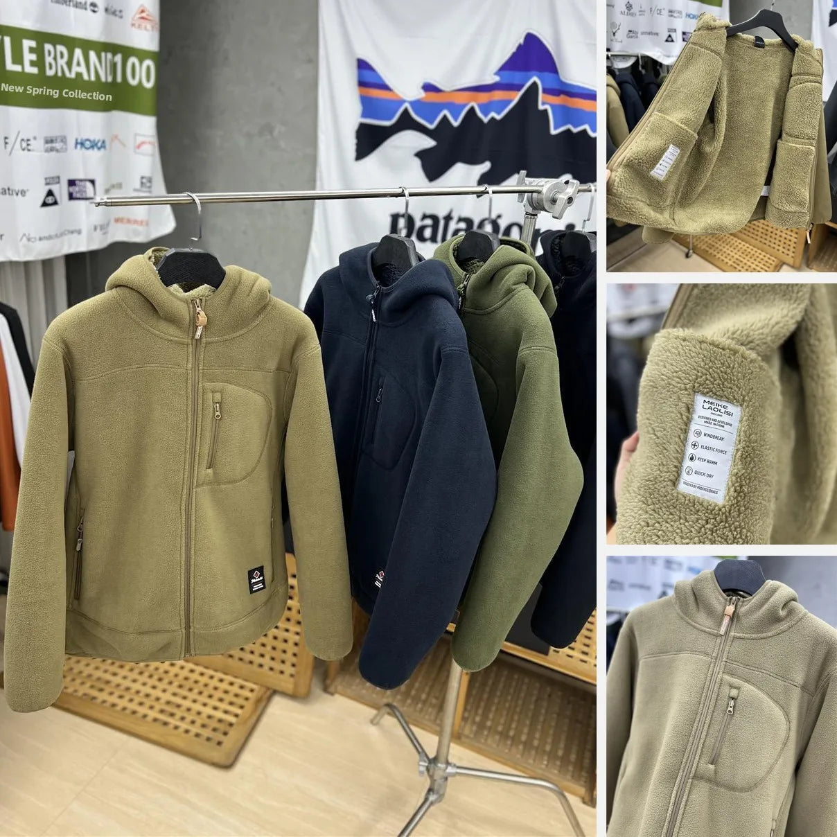 Thickened Fleece Lined Hooded Jacket for Men And Women Warm Outerwear Coat Autumn Winter Standard Fit Casual Style Zipper Clo...