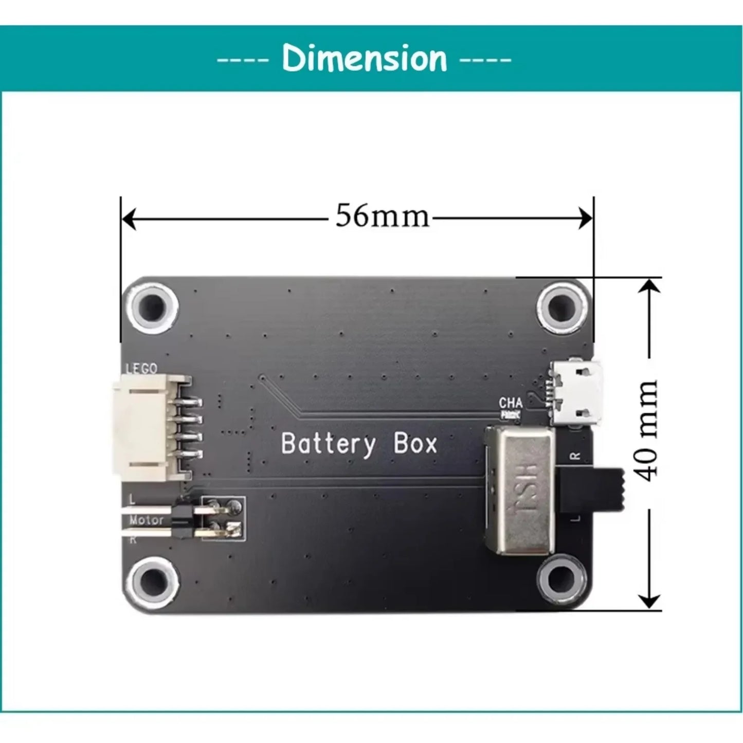 MOC Rechargeable 9V Battery Box Power Output Support M/L/XL Motor Forward/Reverse Control Compatible with Building Blocks Toys