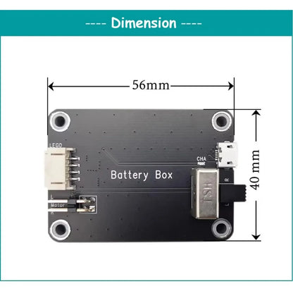 MOC Rechargeable 9V Battery Box Power Output Support M/L/XL Motor Forward/Reverse Control Compatible with Building Blocks Toys