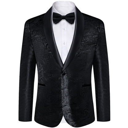 Men's Suits Blazer Green Red Silver Color Paisley Luxury Wedding Prom Business Banquet Suit Coat Men Clothing Jacket