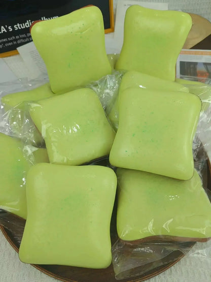 Dumpling Squishy Bread Squeeze Fidget Toy Soft Simulated Toast Stress Relief Decompression Slow Rebound Sensory Toy for Adults