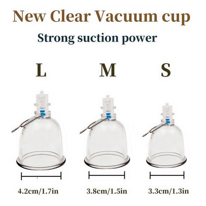 Size Master Male Penis Enlargement Training Kit with Adjustable Holder 3 Sizes of Vacuum Cups And Silicone Sleeves for Lasting P
