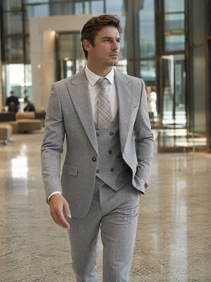 ST Cassy full men's suits high quality elegant slim fit formal office and leisure banquet groomsman set groom's wedding dress