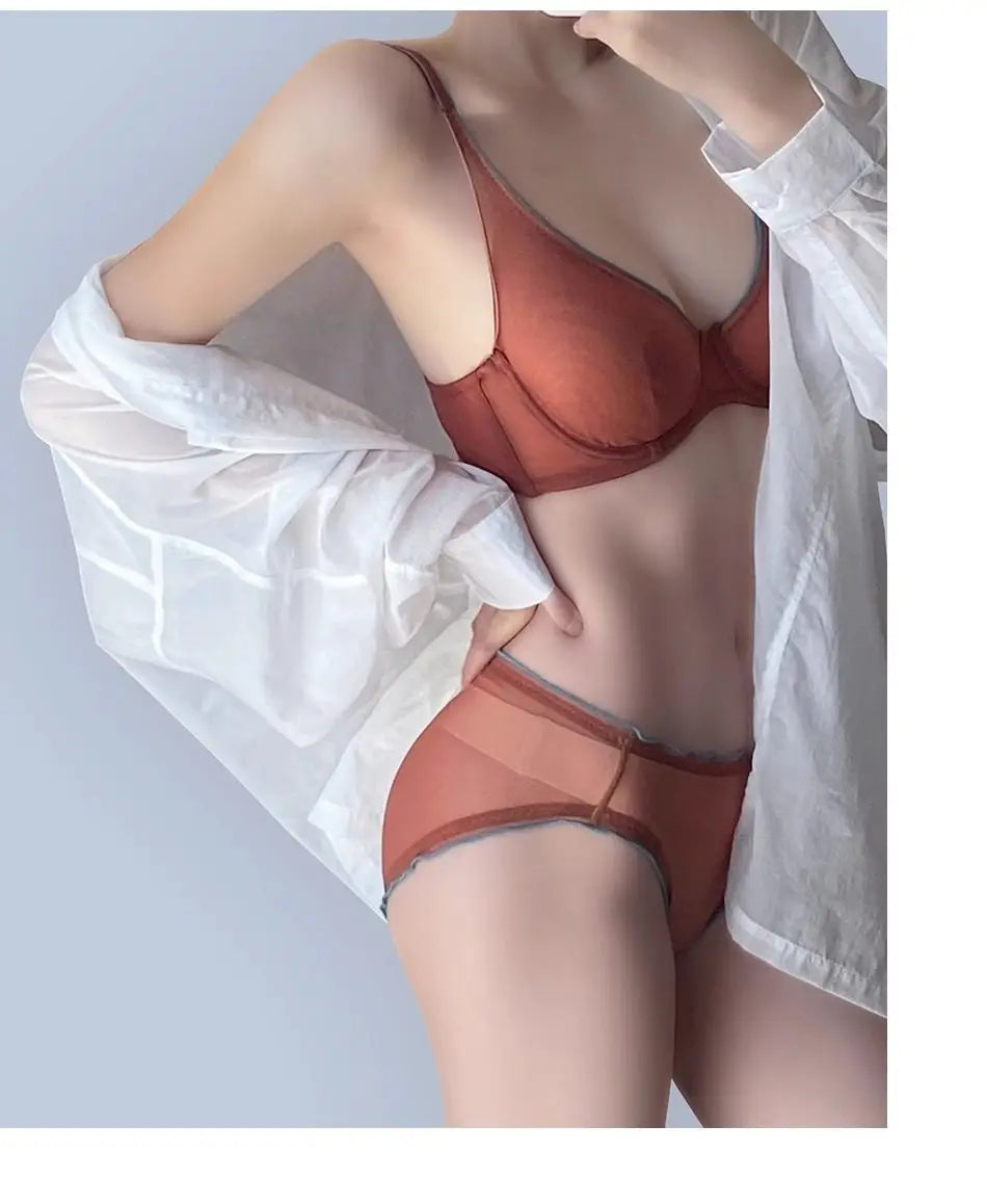 Women Summer Lingerie Set Push Up Bra Comfort Lift Seamless Push Up Bra for Women Full Cup No Underwire Ultra Thin Bra S-2XL Hot