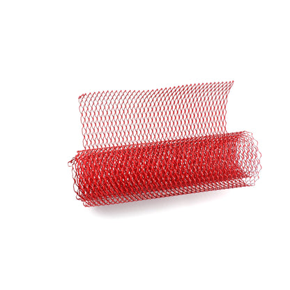 100x33cm Aluminium Racing Car Bumper Grille Grill Mesh Net Vent Red Tuning Universal Protector Caravan Camper Home Garden