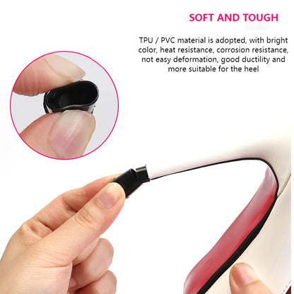 High Heel Protector Caps for Stilettos, Anti-Slip & Noise-Reducing Heel Savers, Durable TPU Heel Covers for Women Soft Damping