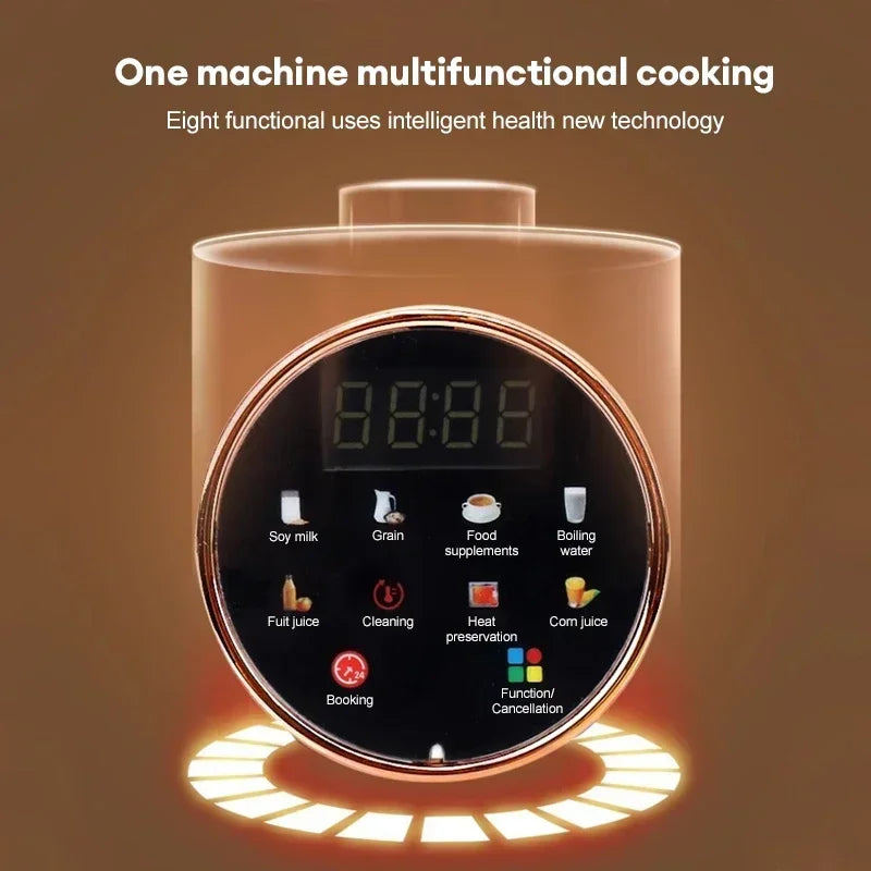 Smart Blender Soya Bean Milk Maker Electric Juicer Soybean Milk Machine Wall Breaker Rice Paste Kitchen Breakfast Maker