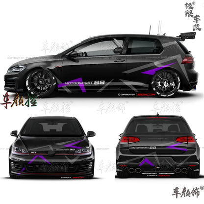 Car stickers For Volkswagen Golf8 MK5 MK6 MK7 GTI POLO customized exterior design sporty fashionable decals Vinyl  Accessories