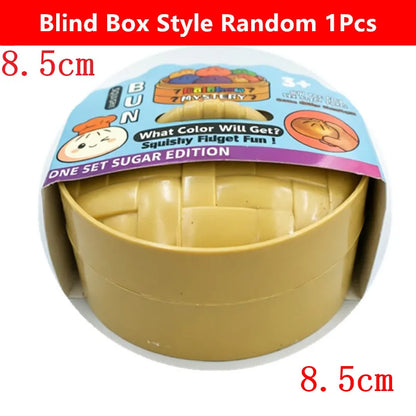 5.5/8.5cm Stress 1-12Pcs Dumpling Squash Toy Dampaline Squishy with Box Dumplings Sensory Squeeze Toy for  Relief Gift Birthday