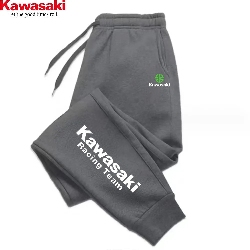 Kawasaki Multi Color Sports and Leisure Fashion Pants Material: Winter Cotton Sports Pants, Sanitary Pants, and Fitness Pants