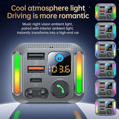 Car Bluetooth receiver 2026 latest model fast charging charger car mp3 player converter