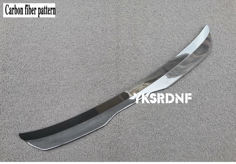 High Quality ABS Rear Roof Spoiler For Ford Smax S-max Mini Window Wing Glossy Black Carbon Fiber Style Auto Exterior Decoration