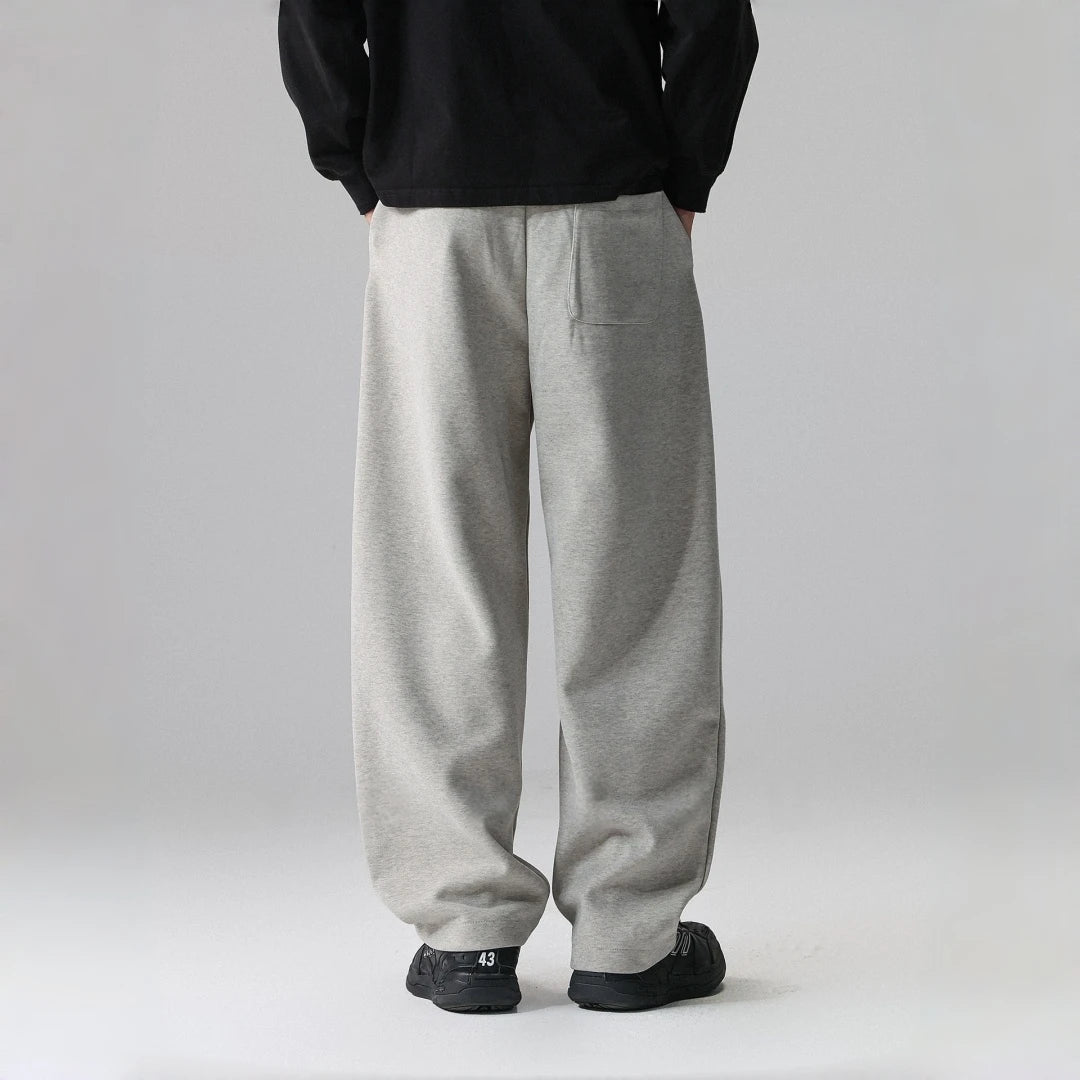Mens Japanese Streetwear Joggers Straight Leg Solid Color Oversized Sweatpants Casual Loose Fit Sporty Pants Fashion Trousers