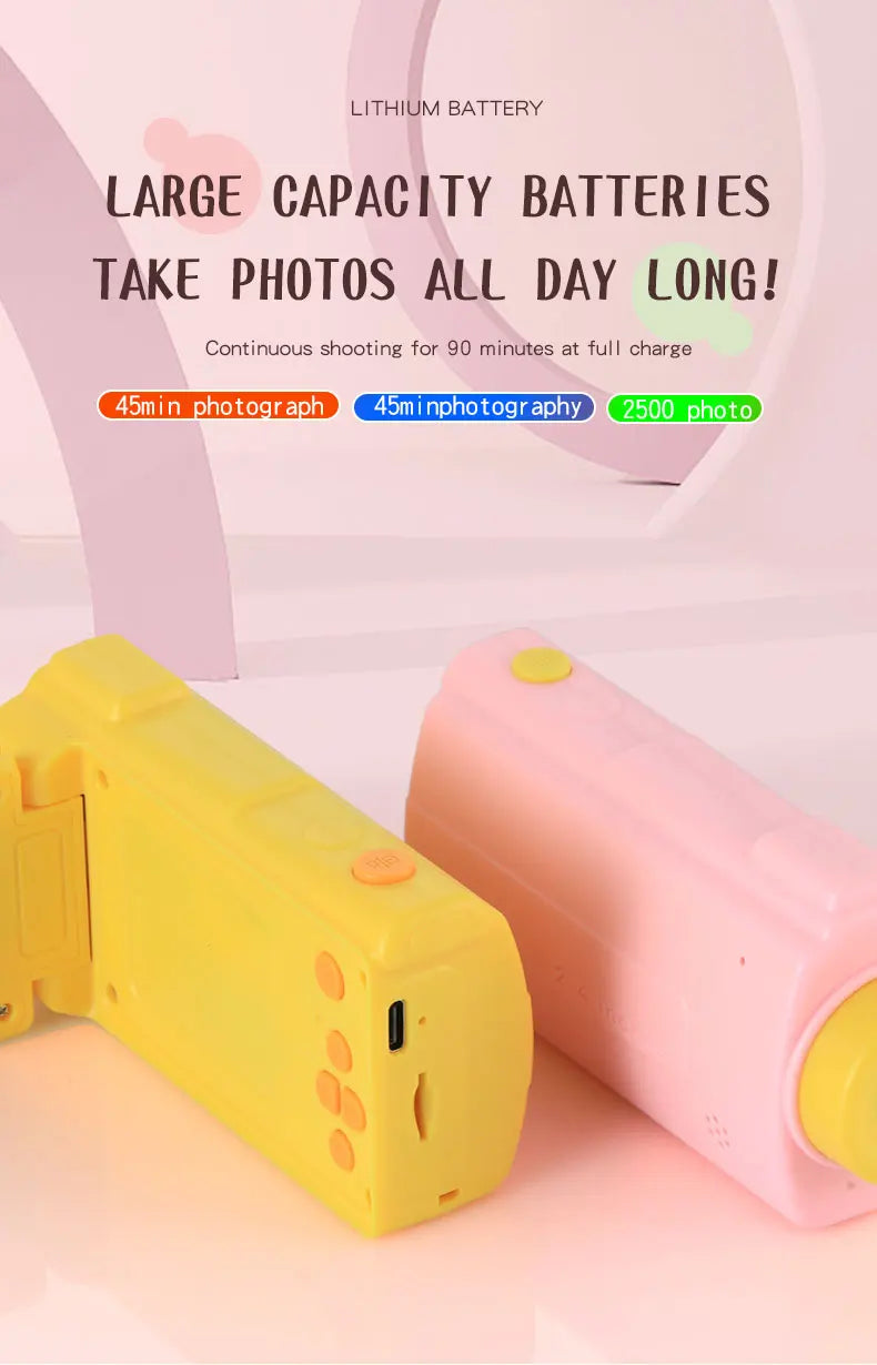 Kids Video Camcorder 1080P 20 MP High Resolution Portable Mini Digital Camera with 2.4 Inch Large Display Screen Birthday Gifts