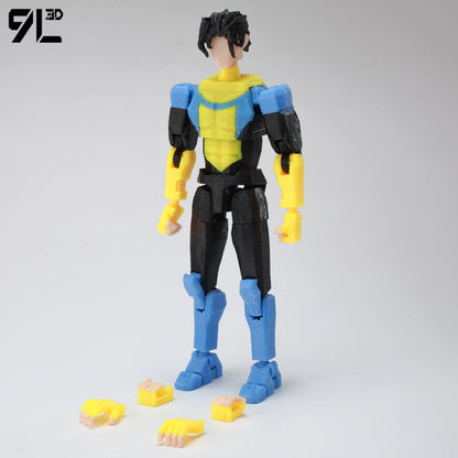 9L3D Printed Invincible Tech Jacket Toys Action Figures Titan13 T13 Dummy 13 Superheroes Multi-Jointed Movable Shapeshift Toys