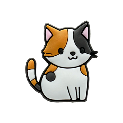 1/100pcs Cat Pin for Shoe Sphinx Orange Cat Black Cat Cute Shoe Charms for Women Girl Kids Sandal Accessories Buckle Decorations