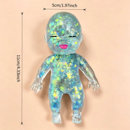 Top Seller Glitter Baby Squishy Toy Slow Rebound Fidget Toy Stress Relief Soft Squeeze Toy Creative Gift for Kids Adults
